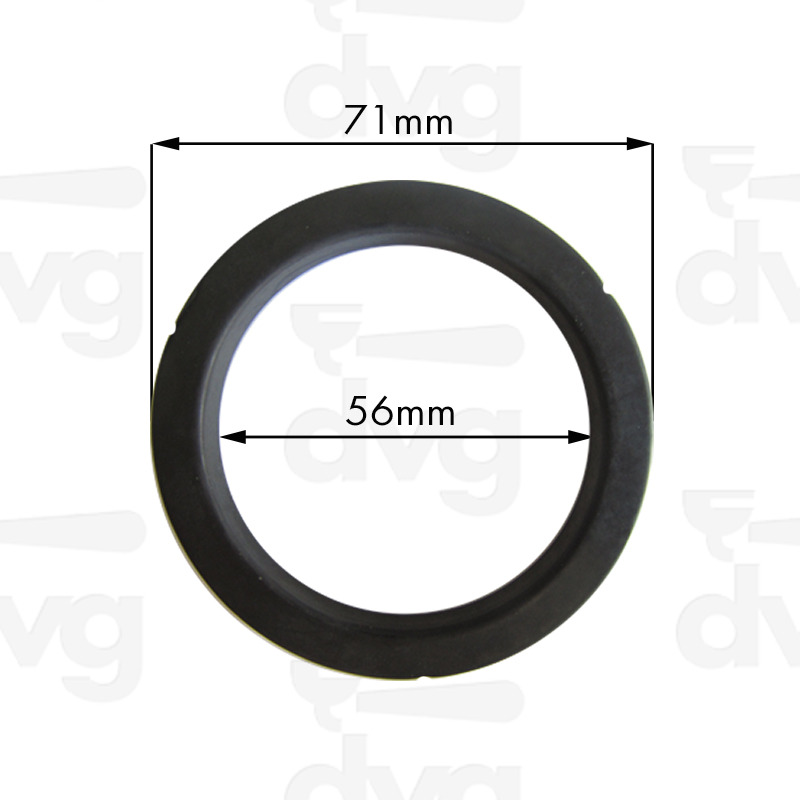 BRASILIA NEW PORTAFILTER GASKET,71X56X8MM NBR 87SH WITH 3 CUTS Spare parts coffee machines and