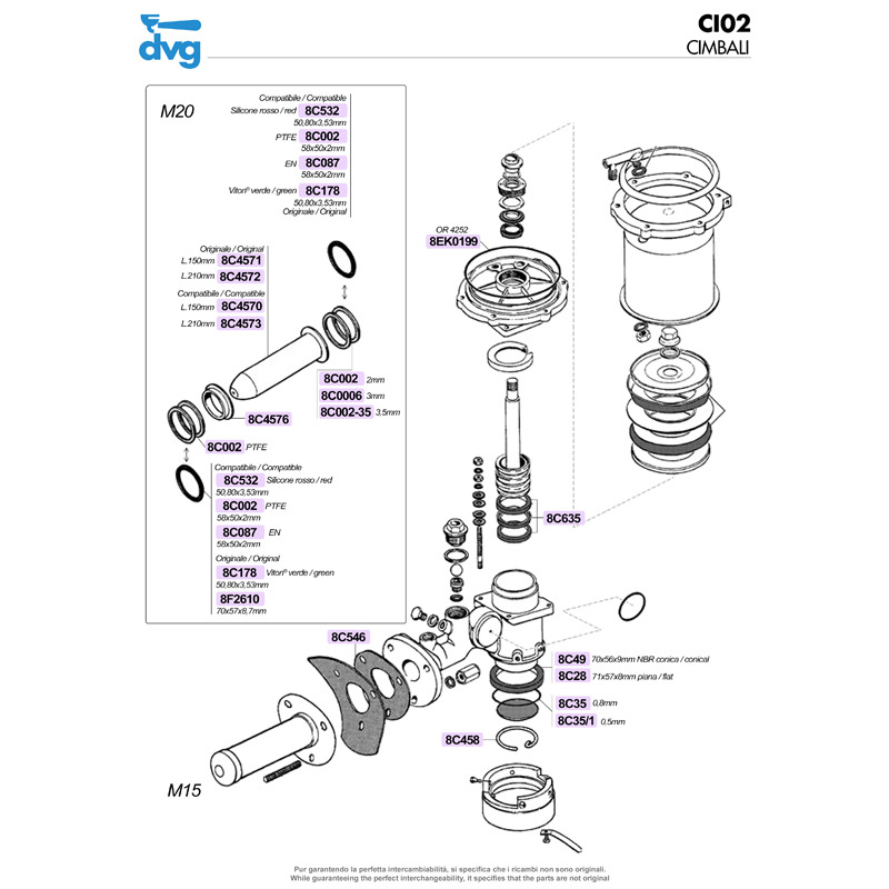 CIMBALI-NUOVA SIMONELLI CONICAL PORTAFILTER GASKET 70X56XH.9MM NBR 85SH