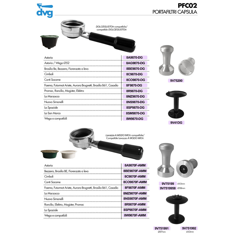 SINGLE DOSE COMPATIBLE LAVAZZA A MODO MIO® CAPSULE PORTAFILTER MOD
